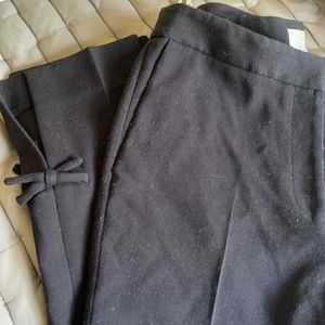 Kate Spade ♠️ ankle length black pants bow detail